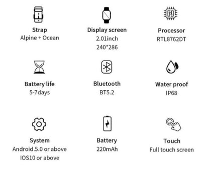 7 in 1 Ultra Smart Watch